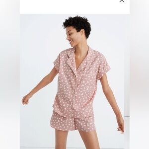 Madewell Pajama Set Petal Hearts
